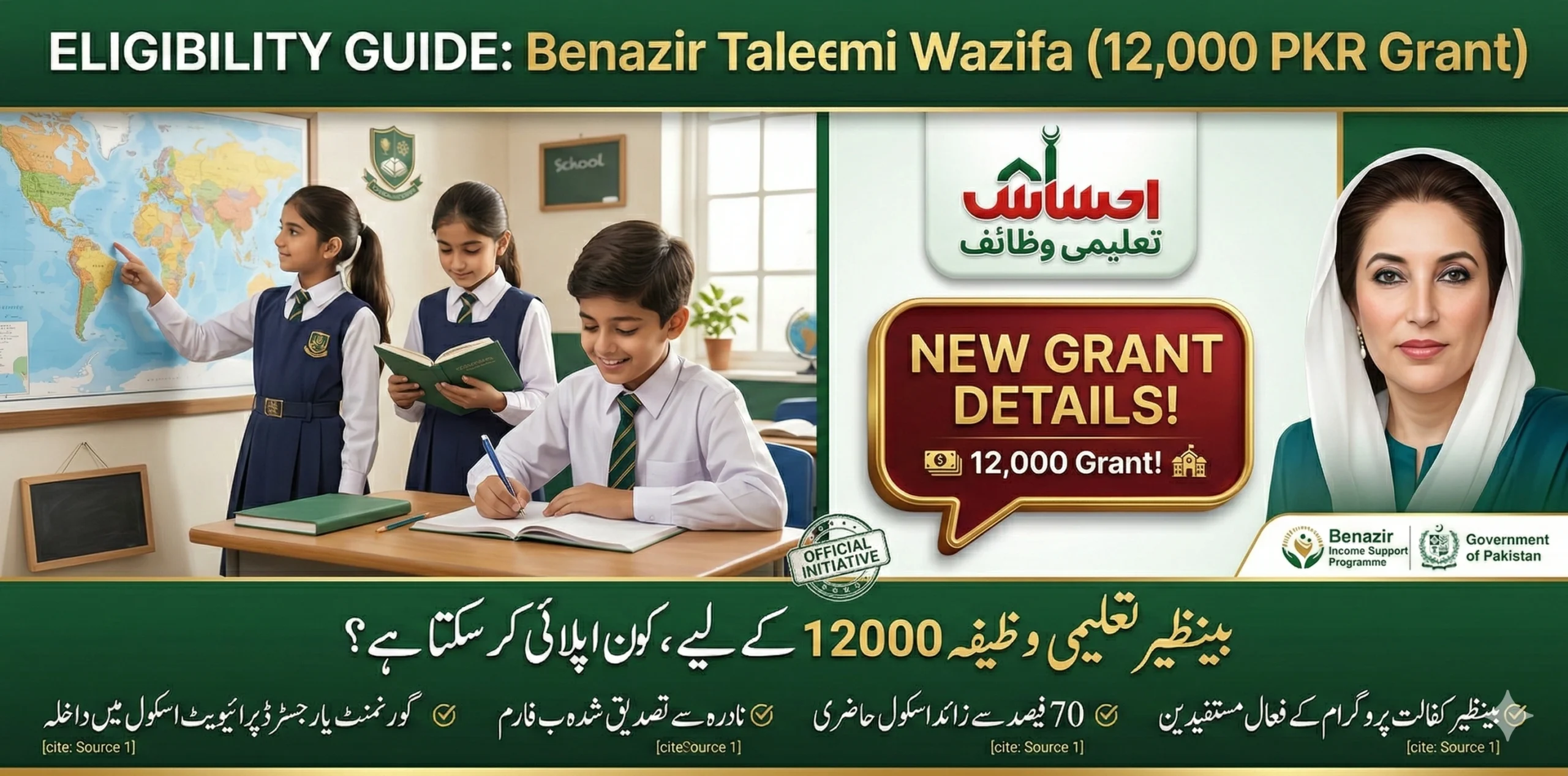 Benazir Taleemi Wazaif 2026 Eligibility Criteria