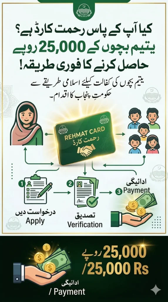 CM Punjab Rehmat Card 2026 for Widows and Orphans 