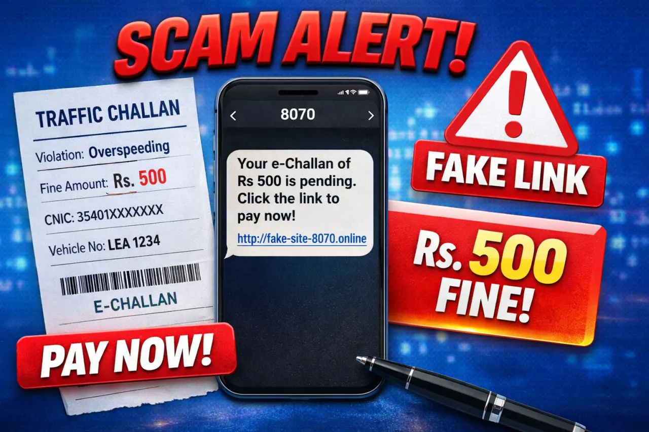 Fake 8070 Challan Messages and Report