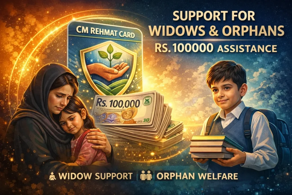 CM Punjab Maryam Nawaz Shareef launched Rehmat Card for financial support of Widows and Orphans