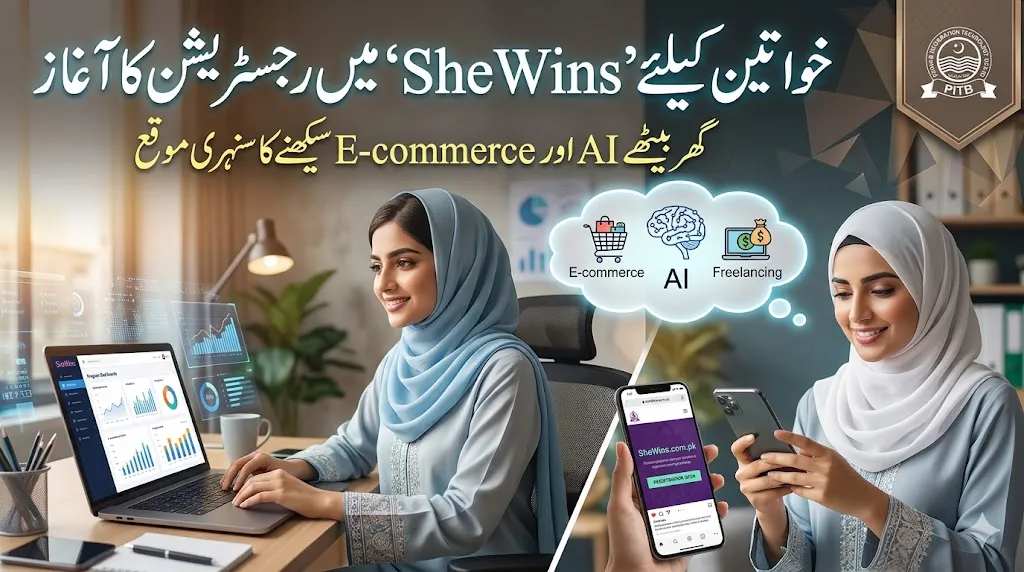 Online Registration For SheWins program Via PITB