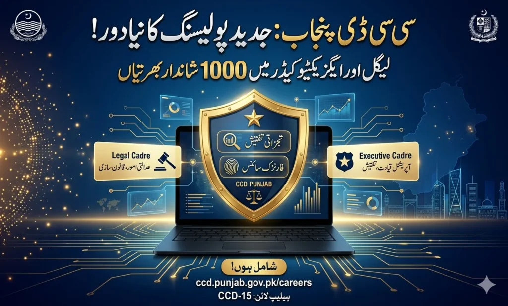 CCD Jobs 2026 information for legal and executive cadre positions in Punjab