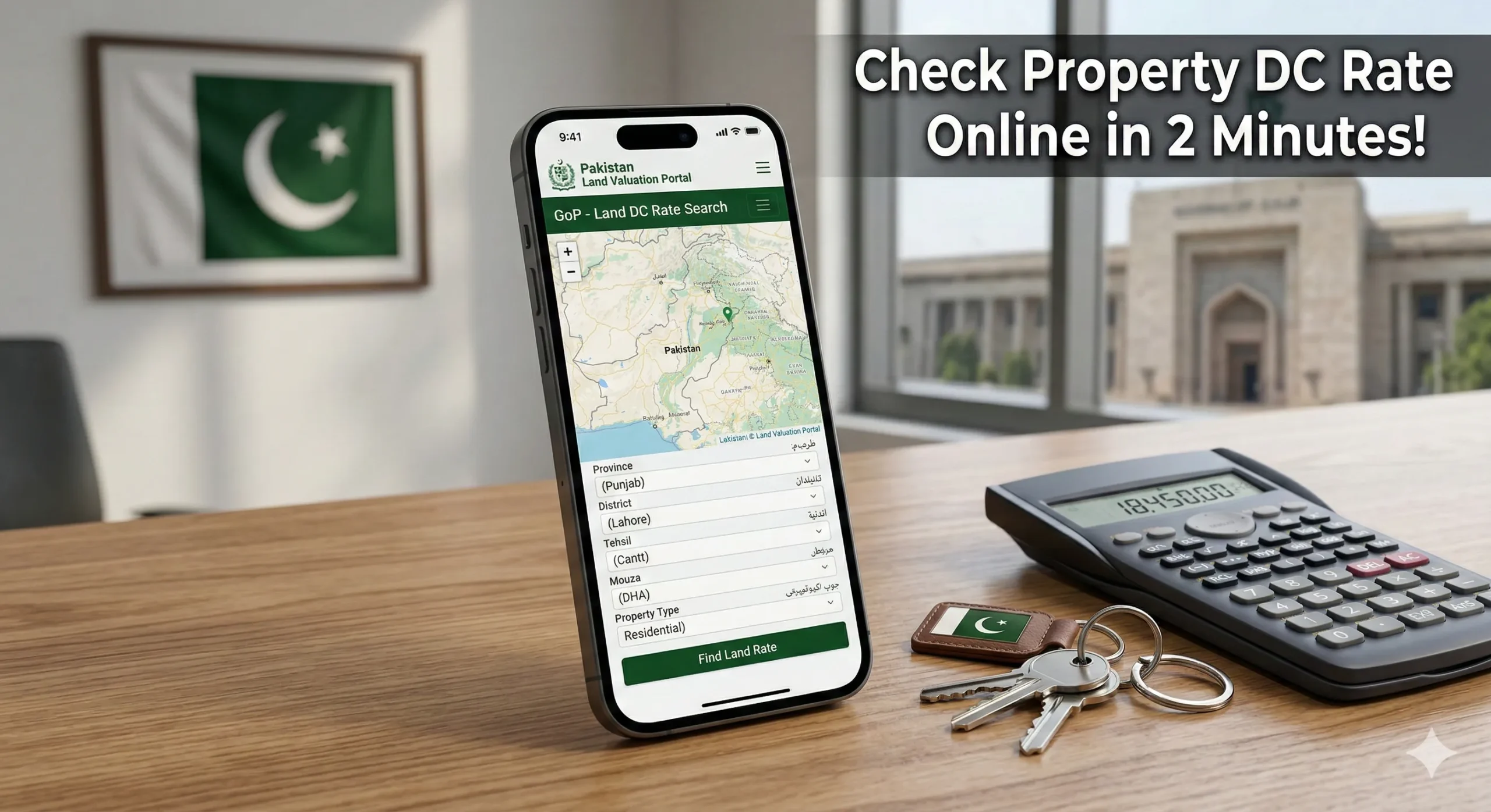 How To check DC rate of your Land online