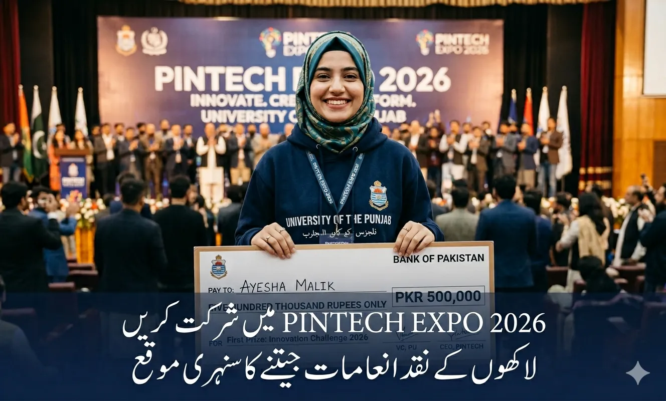 PINTECH EXPO 2026 Punjab University innovation summit cash prizes up to 500,000 rupees Pakistan