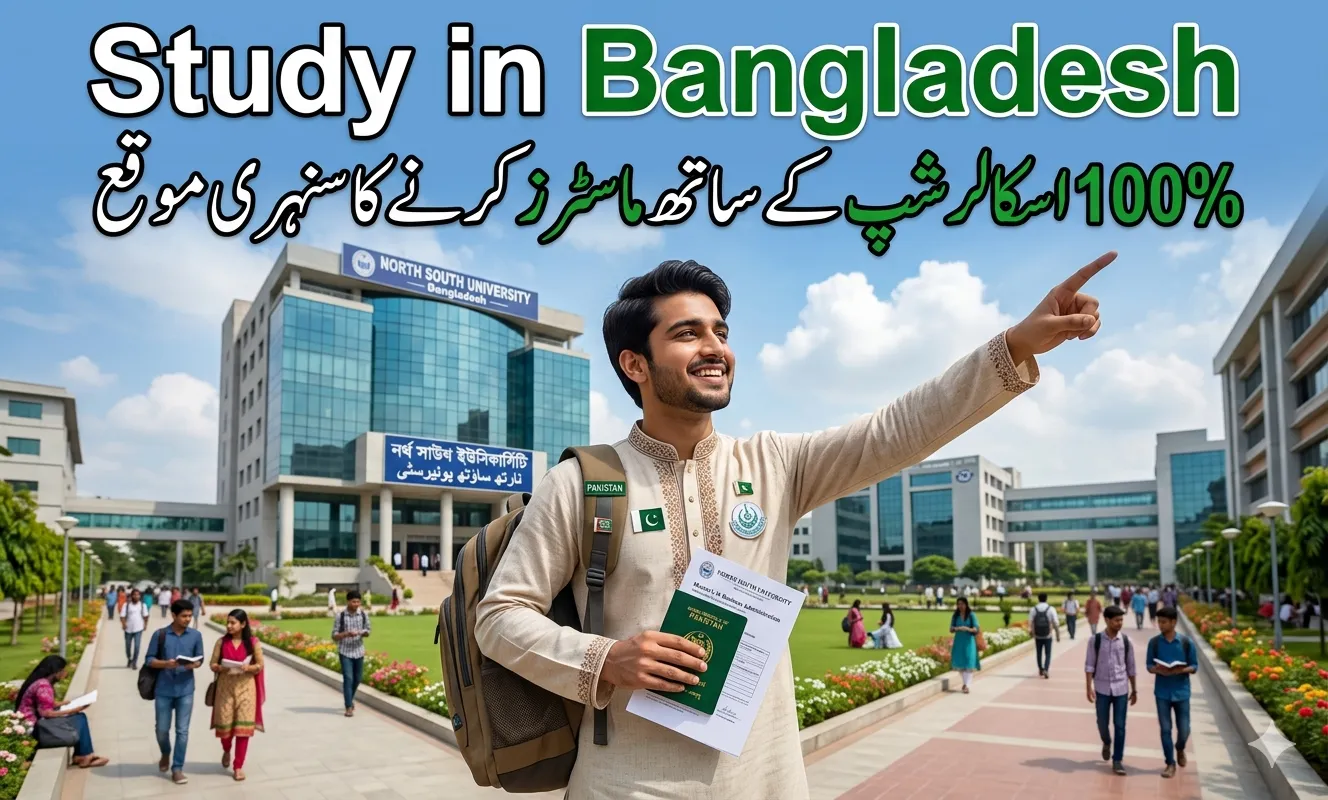 Pakistani student in Study in Bangladesh North South University scholarship 2026