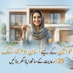 Bank Alfalah Women Home Financing 2026 scheme showing Pakistani woman holding house keys with new home and Islamic banking concept