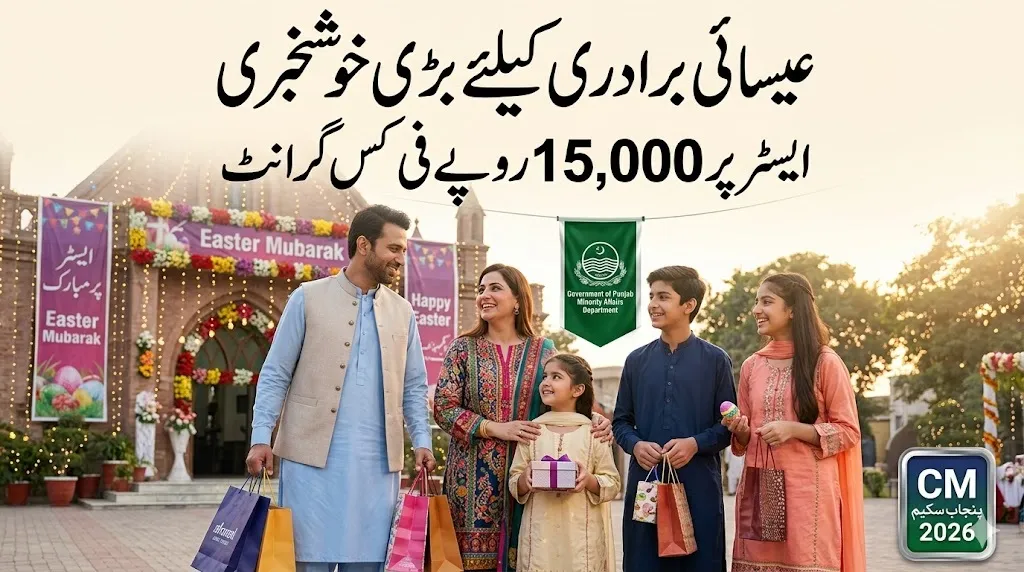 CM Punjab Maryam Nawaz has announced Easter grant of Rs. 15000 for christians