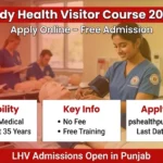 Lady Health Visitor course 2026 Punjab apply online free admission