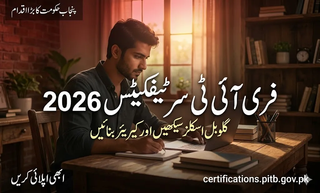 Punjab free IT certifications 2026 PITB Google career certificates apply process
