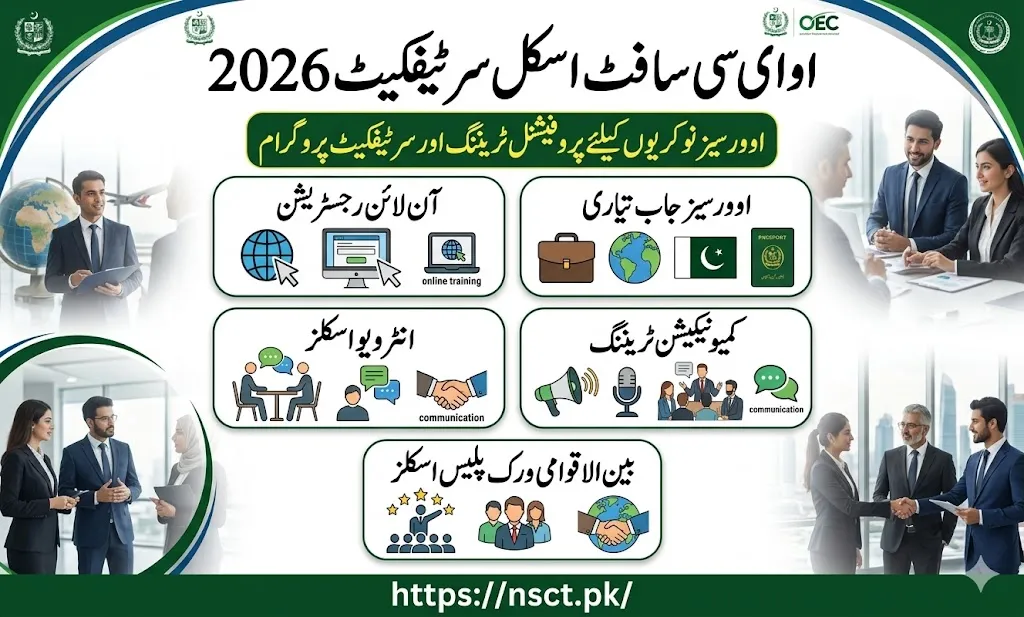 OEC soft skills certificate online registration 2026 overseas jobs training banner