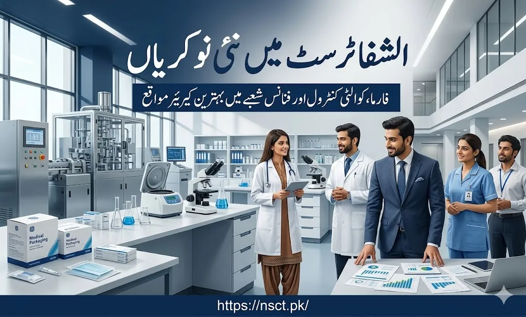 Al Shifa Trust Jobs 2026 recruitment banner for pharma careers