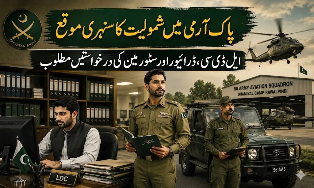 Army Aviation Squadron Jobs 2026 Rawalpindi advertisement