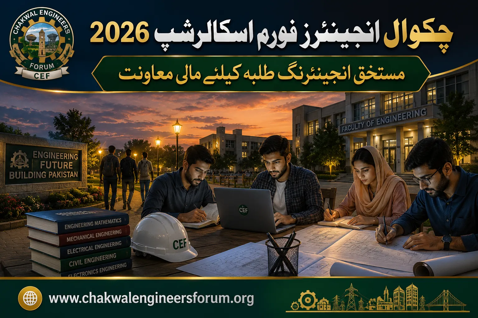 Chakwal Engineers Forum Welfare Scholarship 2026 for engineering students
