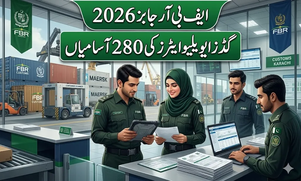 FBR Goods Evaluators Jobs 2026 online apply advertisement