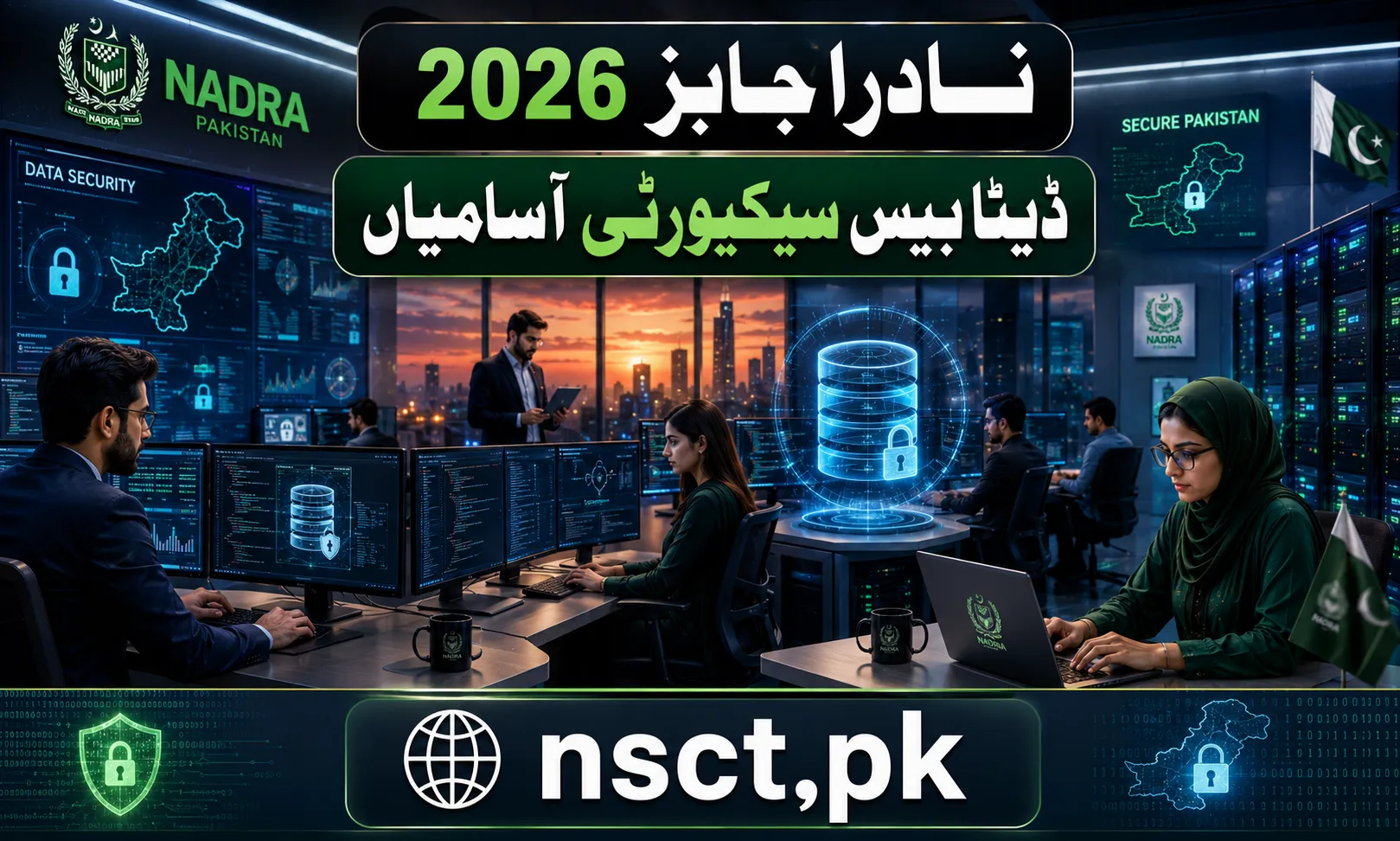 NADRA Database Security Jobs 2026 recruitment poster