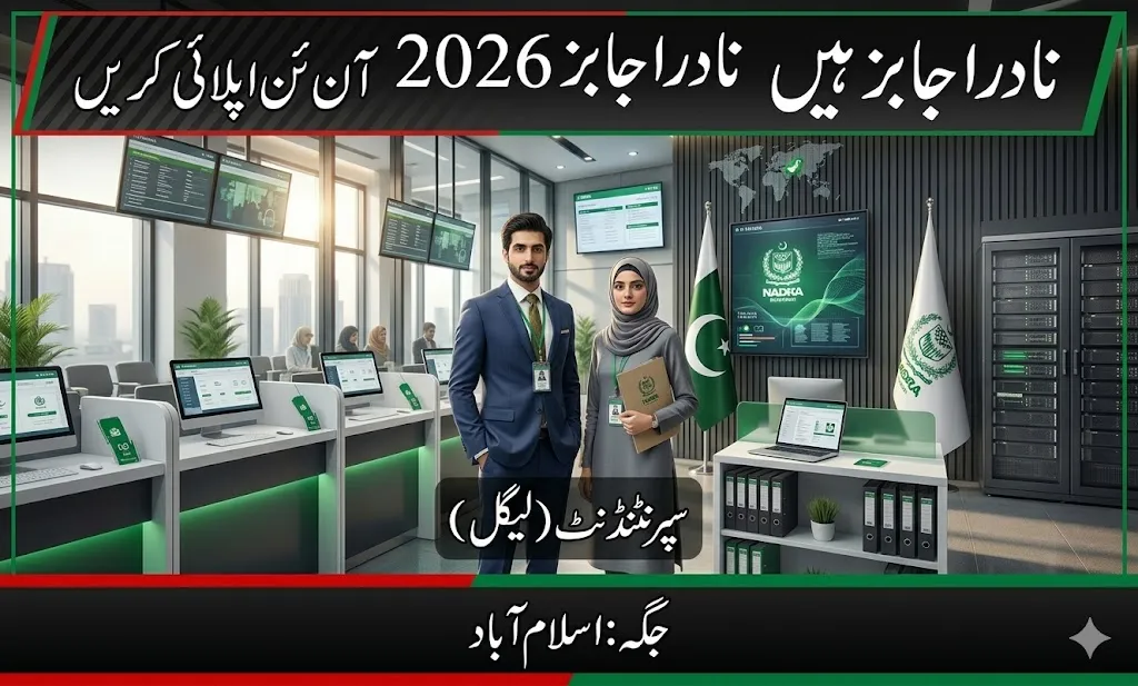 NADRA Jobs 2026 online apply last date advertisement