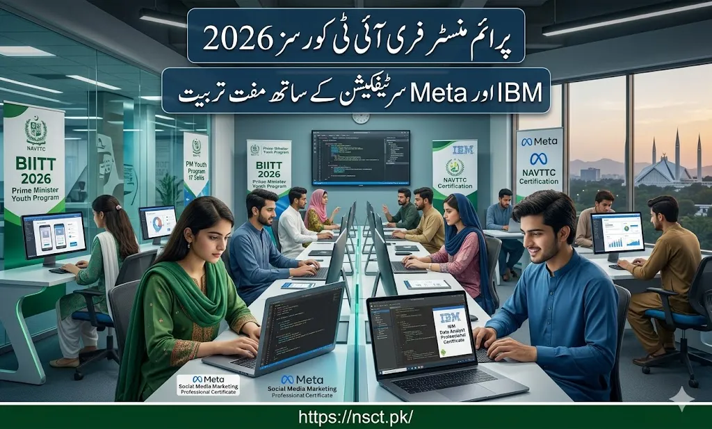 BIITT 2026 free IT courses under NAVTTC with IBM and Meta certifications in Pakistan