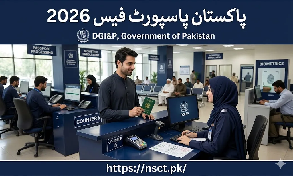 Pakistan passport fees 2026 latest DGIP fee schedule