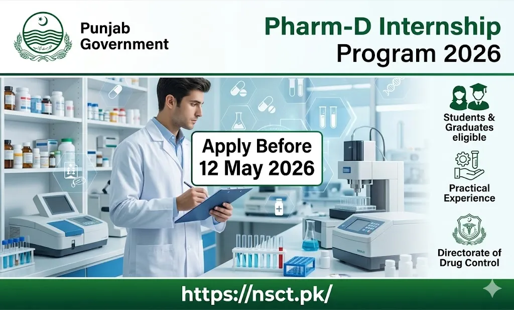 Punjab Health Department Pharm-D internship program 2026 for pharmacy students and graduates