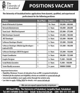 TUF IT and software development jobs 2026 online apply
