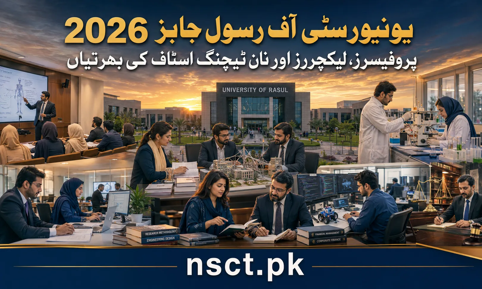 University of Rasul Jobs 2026 for Professors, Lecturers, Assistant Professors and Non-Teaching Staff in Punjab