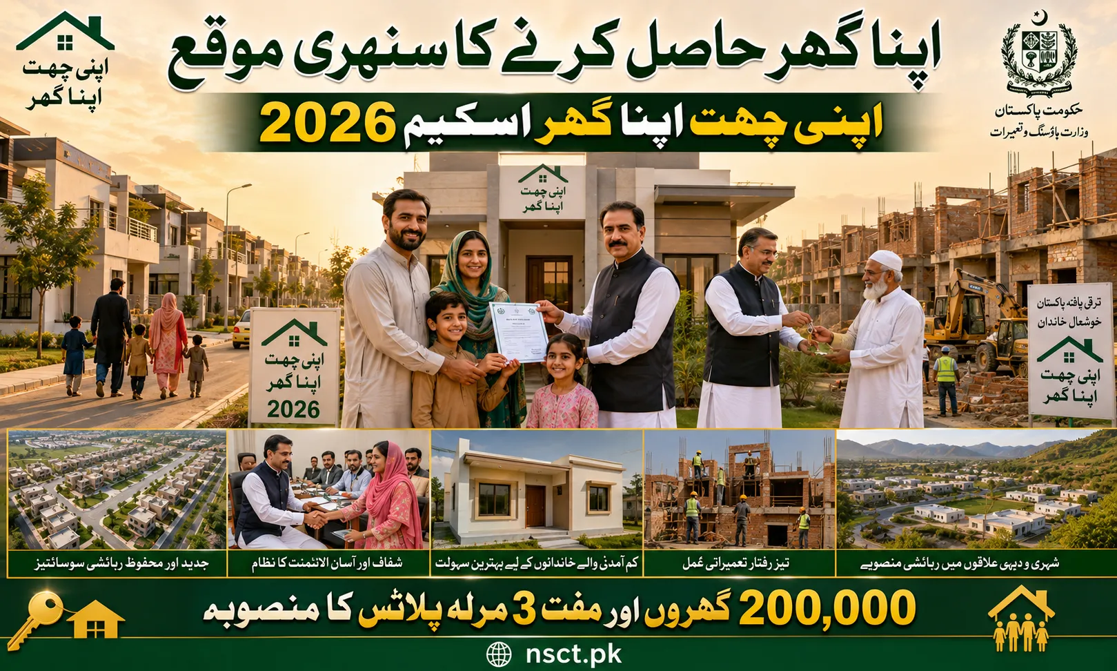Apni Chhat Apna Ghar Scheme 2026 / Punjab housing project / 200000 houses target