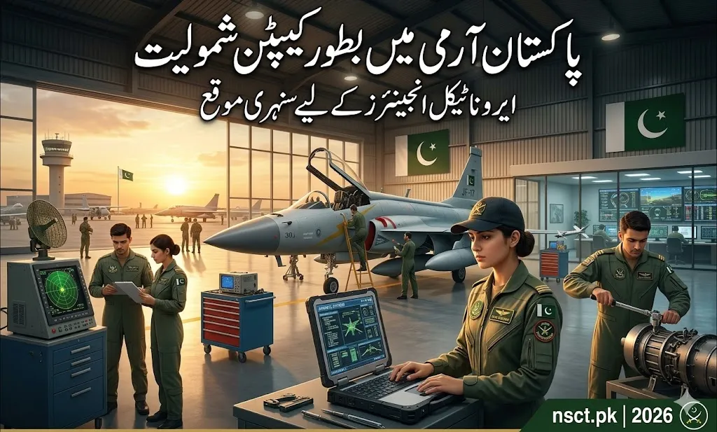 Pakistan Army DSSC Captain recruitment 2026 for aeronautical engineers working in aviation and aircraft maintenance environment