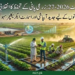 Punjab Budget 2026-27 water conservation agriculture package showing modern irrigation systems in farmland