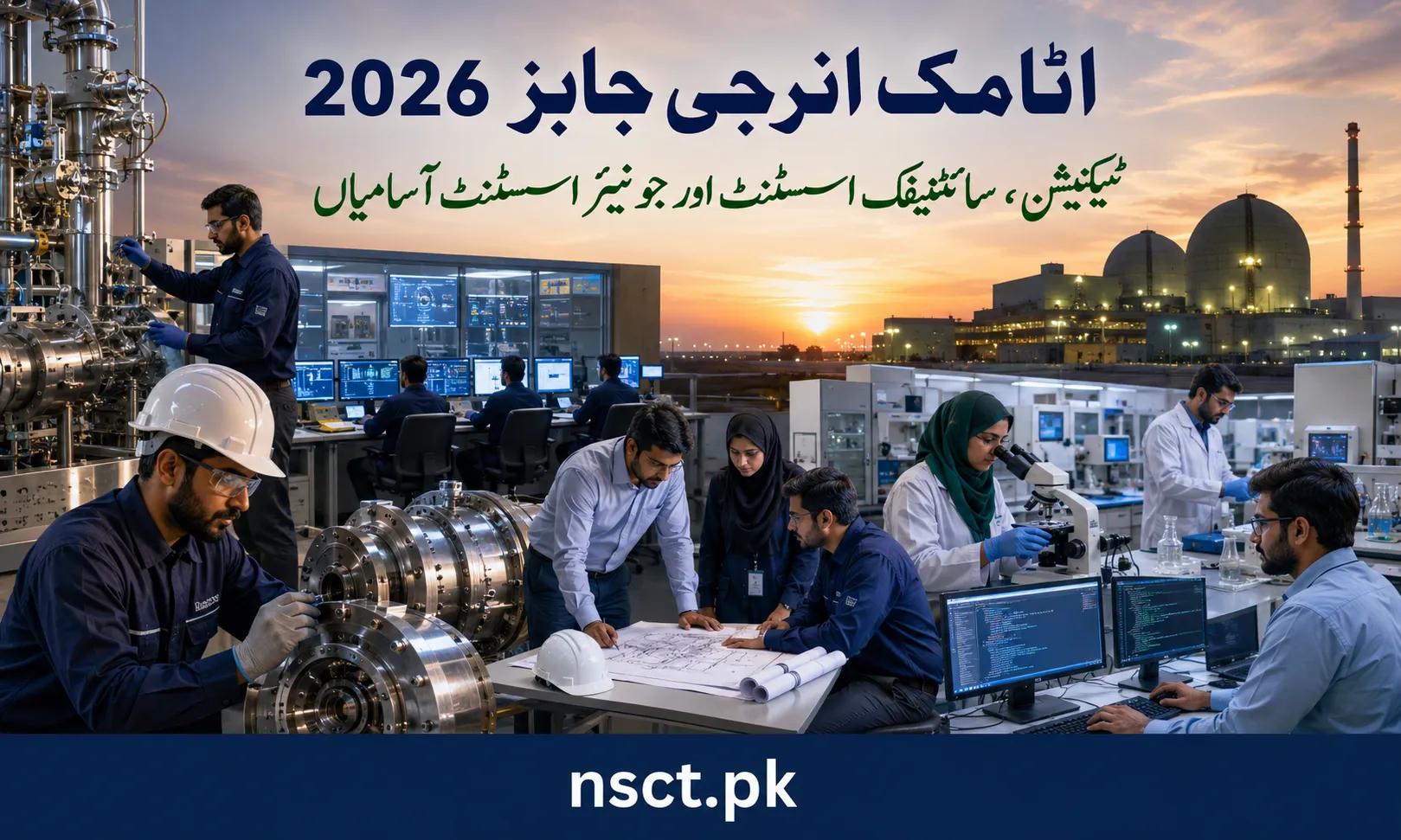 Atomic Energy Jobs 2026 advertisement for technicians scientific assistants and administrative staff