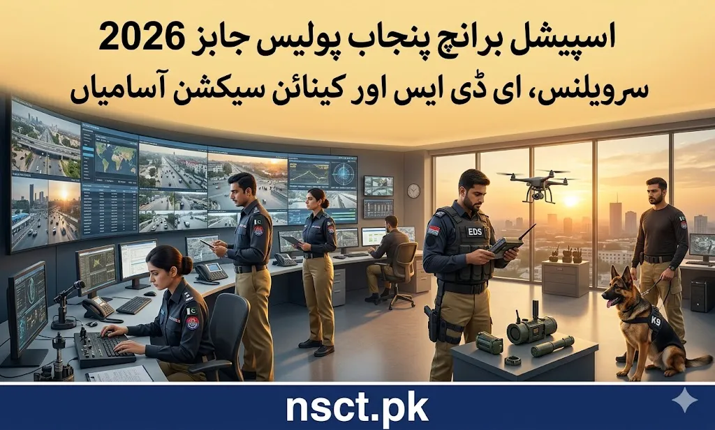 Punjab Police Special Branch Jobs 2026 recruitment for surveillance, explosive detection, and canine handling positions