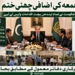 Friday Holiday Ended in Pakistan 2026 / Government Withdraws Energy Conservation Measures