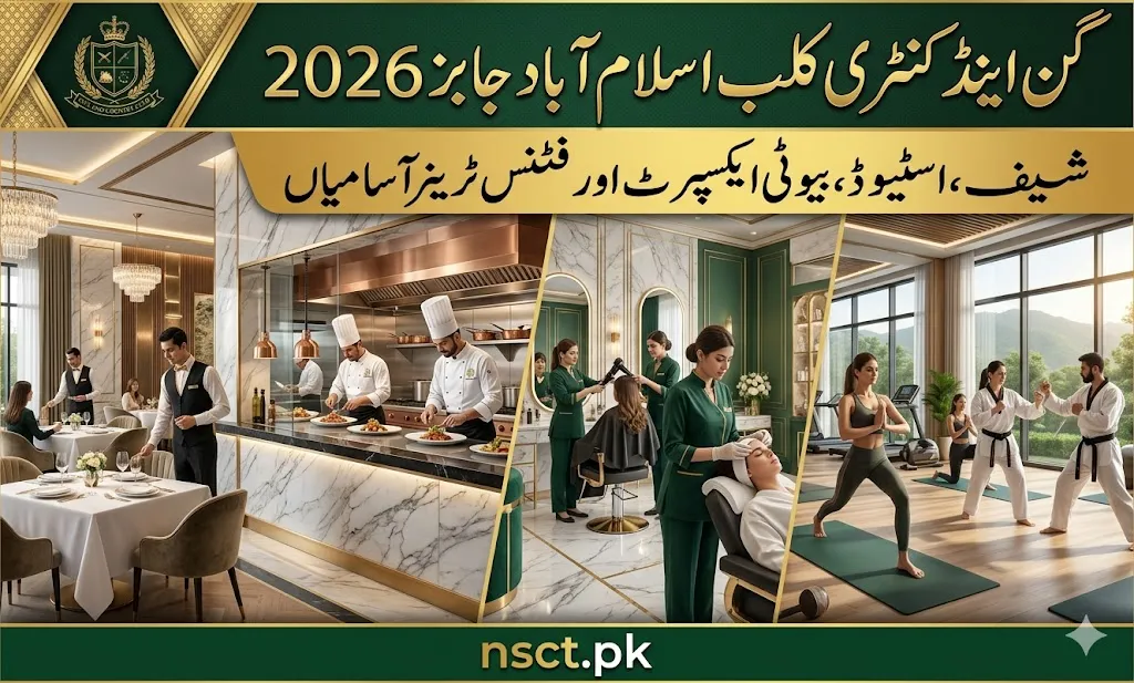 Gun and Country Club Islamabad jobs 2026 announced for chefs, beauty experts, and fitness trainers.