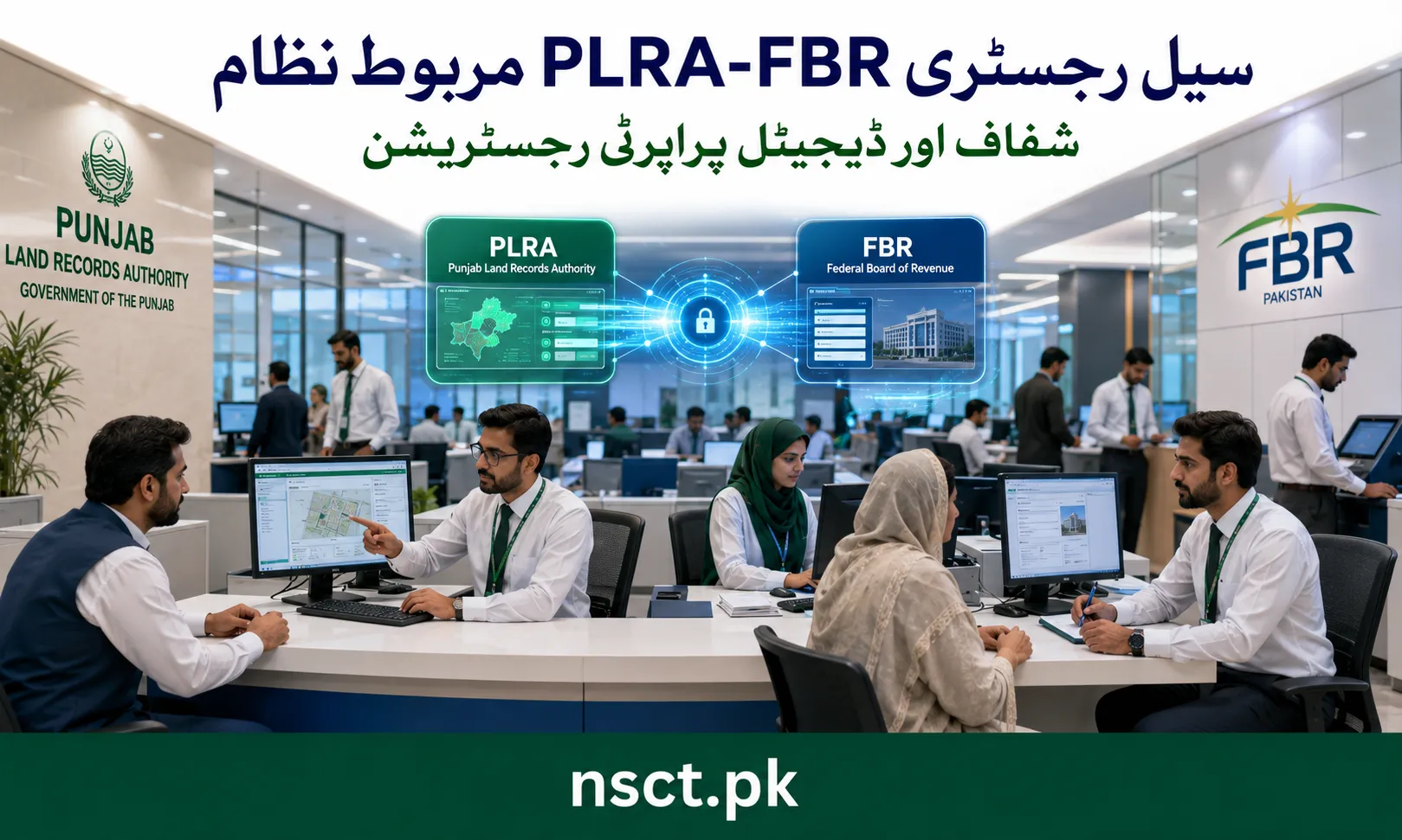 Punjab PLRA FBR integrated sale registry system for digital property registration