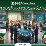 Punjab Budget 2026-27 announcement showing salary and pension increase details for government employees