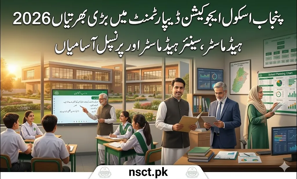Punjab School Education Department announces Headmaster and Principal recruitment jobs 2026 Phase-II