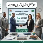 Rakeeza HR Solutions announcing 32 teaching vacancies for international curriculum schools in 2026 with Urdu labels and professional recruitment design