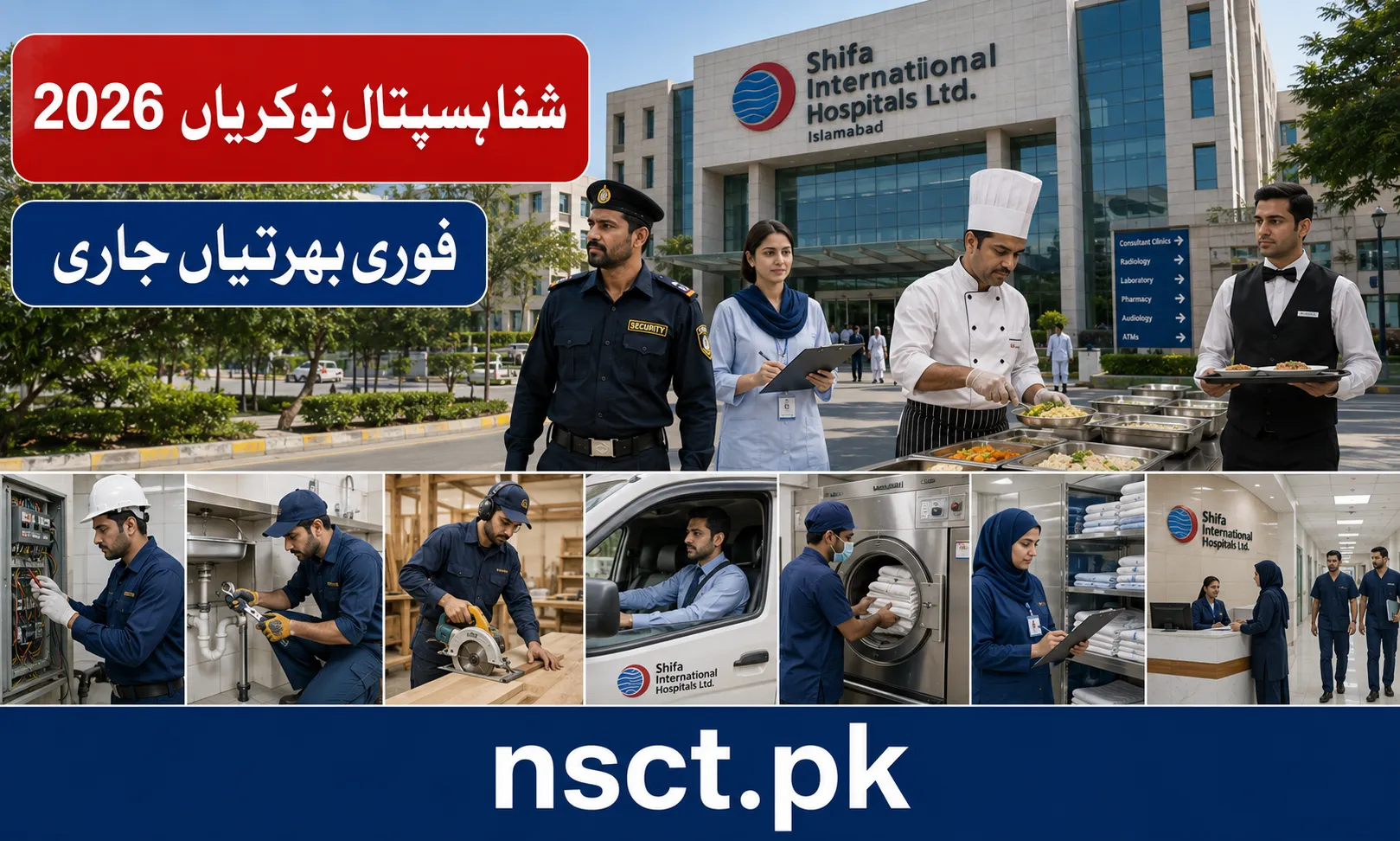 Shifa International Hospital Islamabad Jobs 2026 for support staff