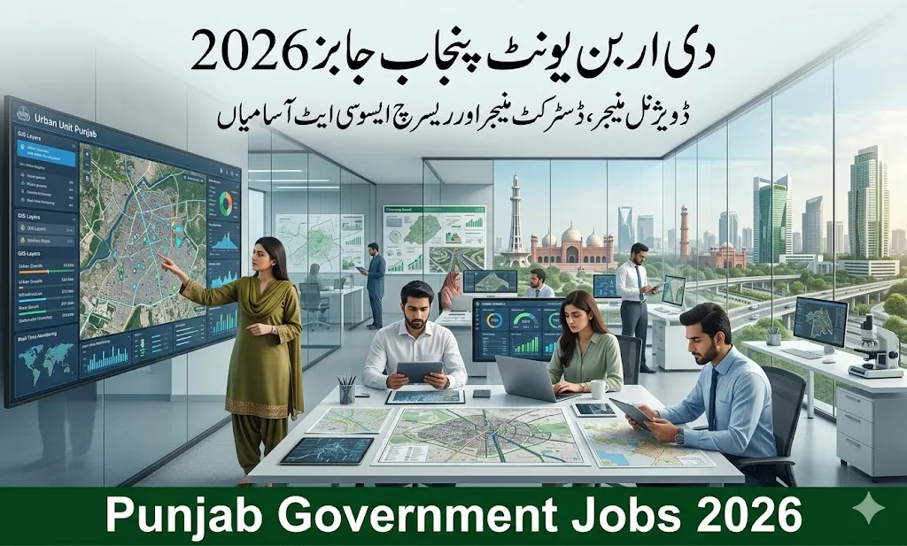 The Urban Unit Punjab jobs 2026 for Divisional Manager, District Manager and Research Associate QC positions.