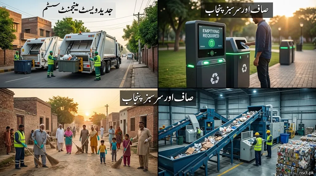 Environmental management Punjab programme / recycling plant / modern waste disposal system / clean green Pakistan initiative
