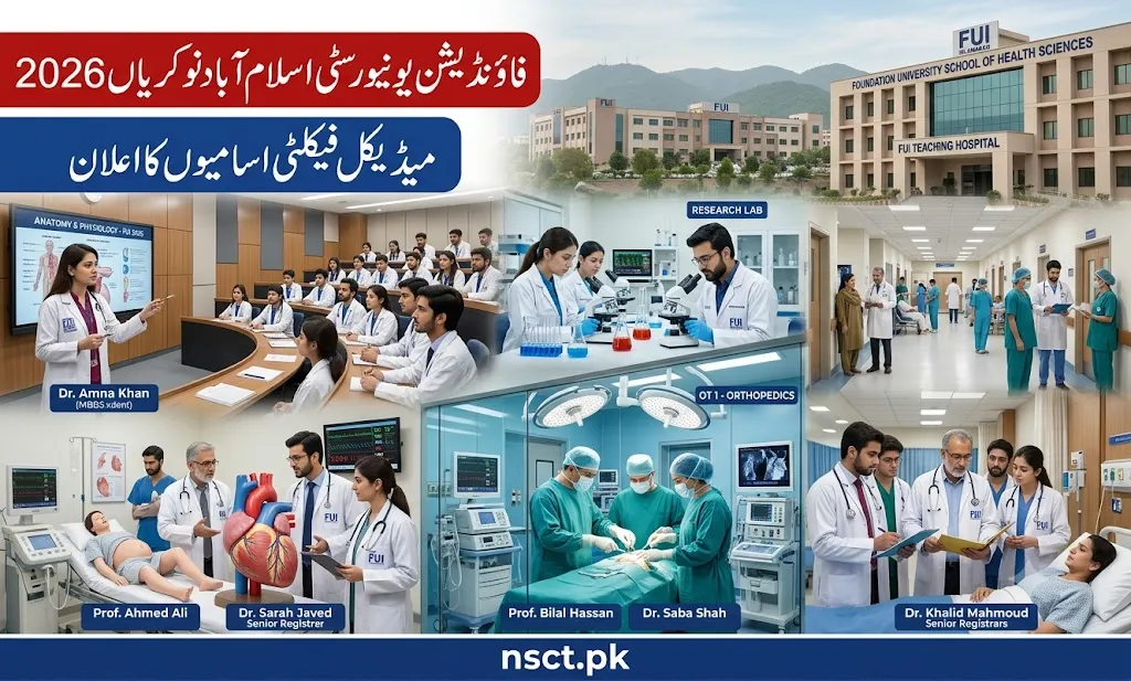 Foundation University Islamabad medical faculty jobs 2026 recruitment