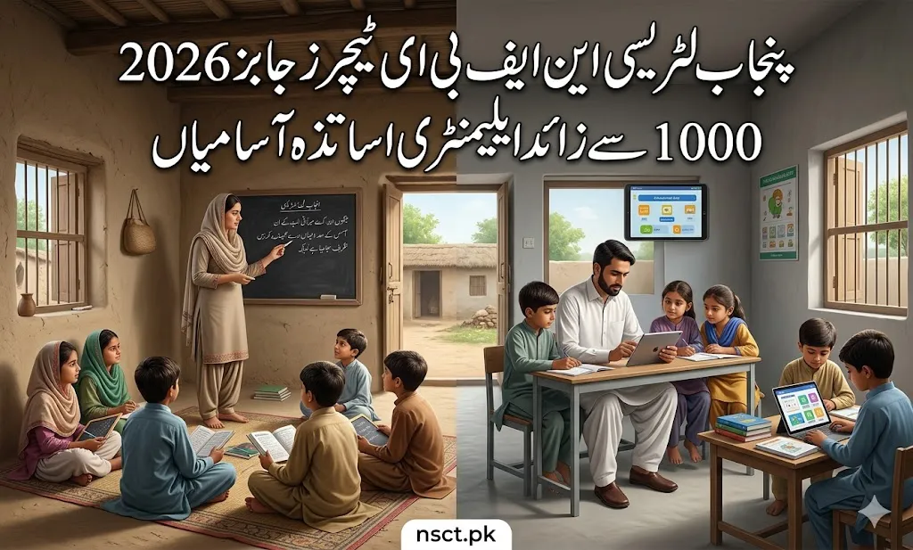 Punjab Literacy Department Teachers Jobs 2026 elementary education vacancies in rural and urban Punjab learning centers