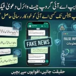 Fact check poster showing WhatsApp AI viral message debunked with fake news warning and cybersecurity awareness design