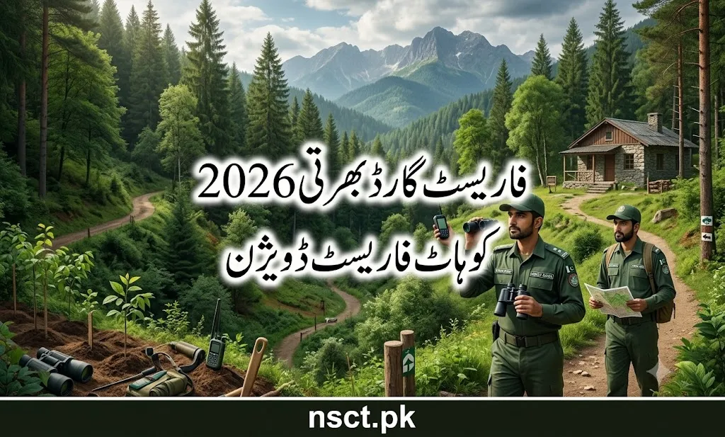 Kohat Forest Division Forest Guard Jobs 2026 through ETEA for candidates from Kohat Karak and Hangu districts