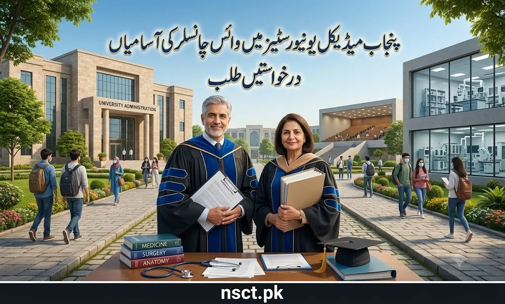 Punjab Medical Universities Vice Chancellor Jobs 2026 official recruitment announcement
