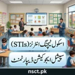 Punjab Special Education Department School Teaching Intern STI Jobs 2026 for Rawalpindi Division